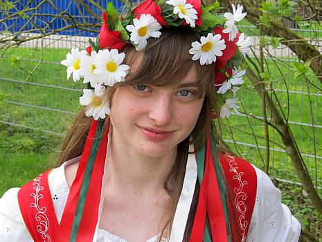 Piroschka bei der Kostuemprobe