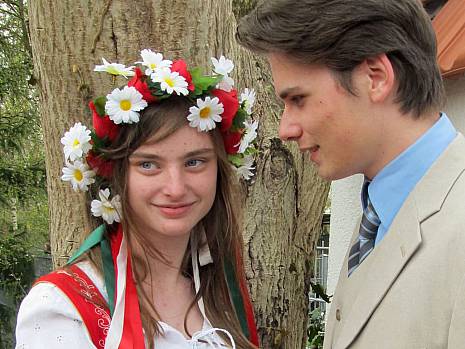 Piroschka bei der Kostuemprobe